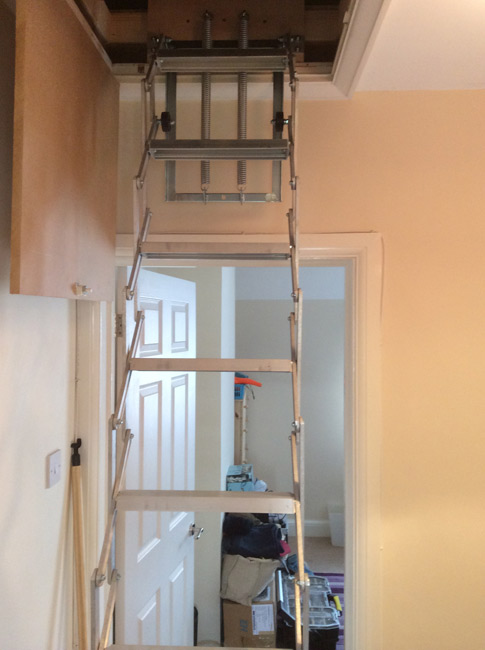 Staines Concertina Loft Ladder Full Extension